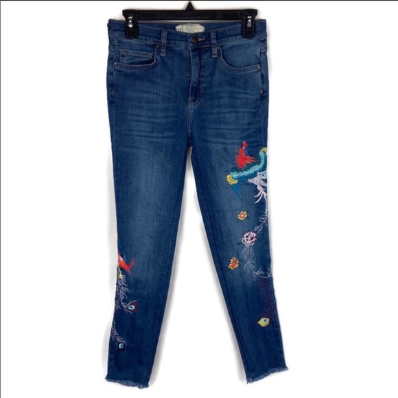 Free People Embroidered Jeans - Picture 6 of 9